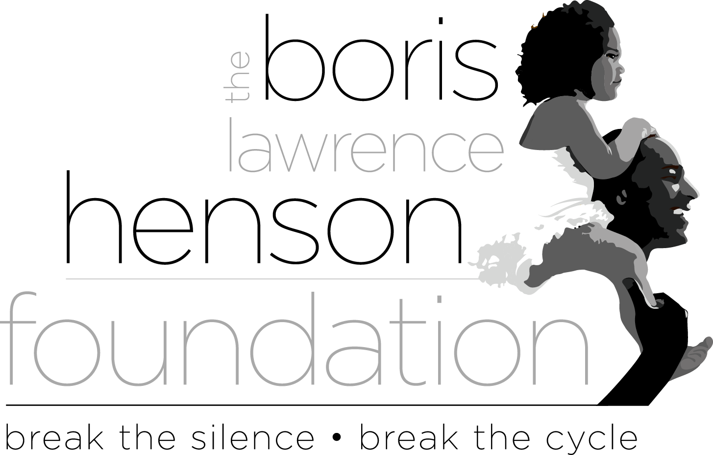 A black and white image of the logo for the lawrence foundation.