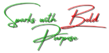 A black background with red and green writing.