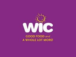 A purple background with the word wic in yellow letters.